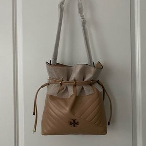 Tory Burch Kira Chevron Quilted Leather Bucket Bag